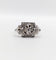 Bague 55.5 Bague Tank Art Déco or blanc, diamants et monture géométrique (circa 1920) 58 Facettes A06221