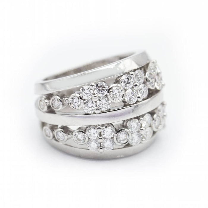 Bague 53 Bague en or blanc et diamant 58 Facettes N102898