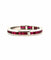 Bague 53 Alliance or blanc 18 carats rubis calibrés et diamants 58 Facettes