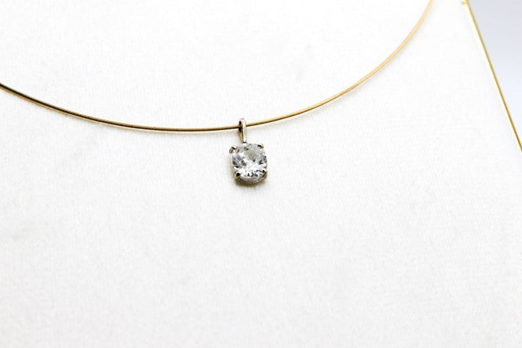 Pendentif Pendentif or blanc diamant 58 Facettes 250097