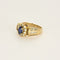 Bague 50,5 Bague en or jaune, saphir et diamants 58 Facettes CHA5758X2
