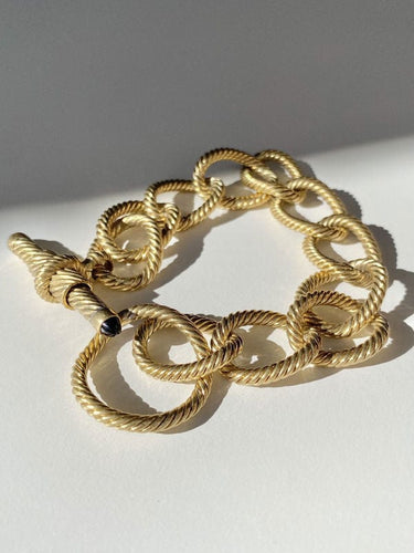 Bracelet Bracelet en or jaune 18k saphirs 58 Facettes