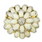 Bague 60.5 Magnifique bague en or 14 carats en forme de fleur ornée d'opales lumineuses 58 Facettes 2572