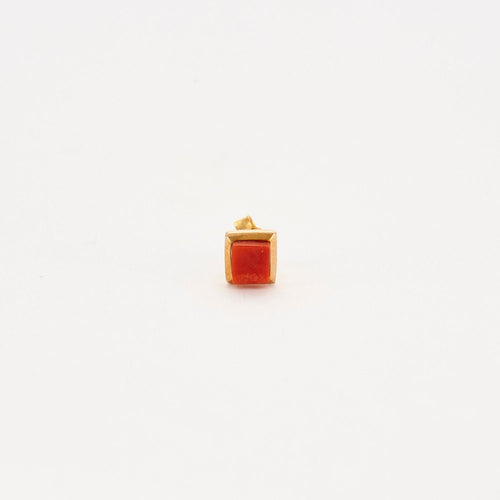 Boucles d'oreilles Boucles d'oreilles corail or jaune 58 Facettes