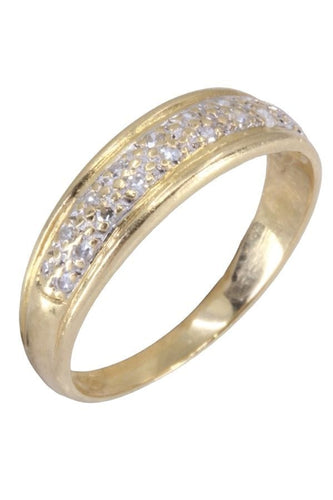 Bague 50 BAGUE JONC PAVAGE DIAMANTS 58 Facettes 086331