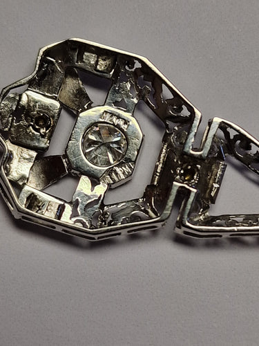 Pendentif Pendentif ancien en platine et or des années 1935 58 Facettes