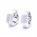 Boucles d'oreilles Boucles d'oreilles HEXAGON en or blanc et diamants 58 Facettes N102942EJ