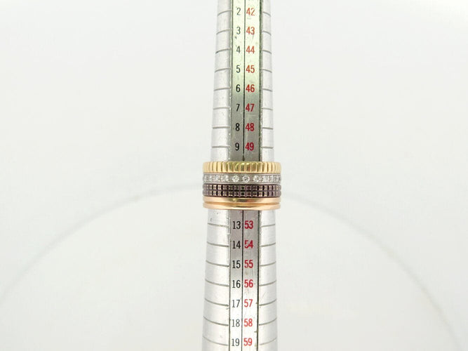 Bague 51 bague BOUCHERON quatre classique large jrg00623 t51 or 18k diamants 0.5ct 58 Facettes 272013