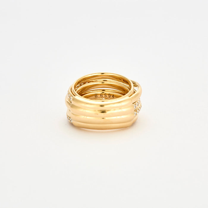 DE GRISOGONO - Ring Allegra yellow gold diamonds