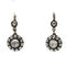 Boucles d'oreilles Boucles d'oreilles ancienne XIXe avec diamants tailles rose 58 Facettes 1224