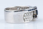 Bague 50 Bague Or blanc 1.65ct Saphir Diamant 58 Facettes BGADOC405-107