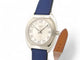 Montre vintage montre HERMES espace es2.210 quartz 33 mm acier cuir +pochon blue 58 Facettes 270283