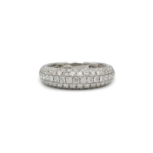 Bague 53 Bague pavage Diamants 58 Facettes 240126R