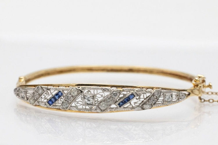 Bracelet Bracelet ancien Art Déco en or et diamants, vers 1930 58 Facettes 10720