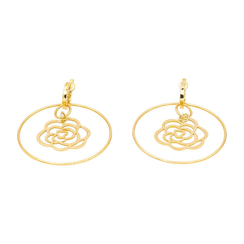 Boucles d'oreilles Chanel Boucles d'oreilles Camélia Or jaune 58 Facettes 4662253RV