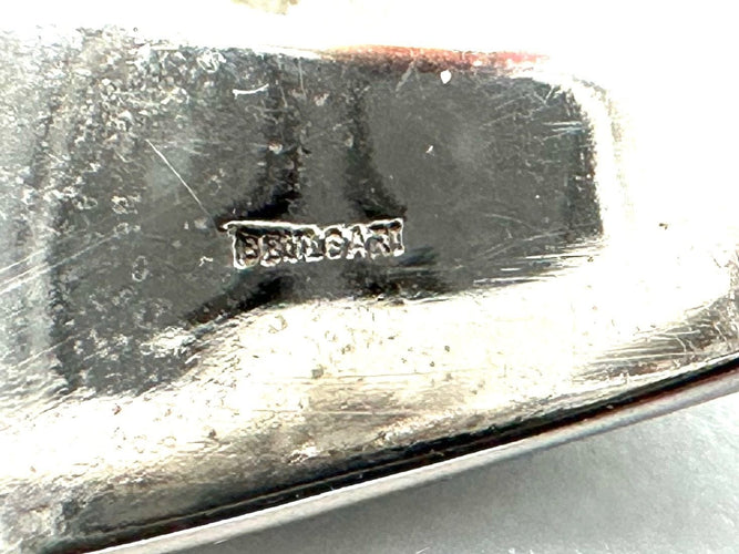 Bague BVLGARI. Bague vintage or blanc, saphir et diamants 58 Facettes