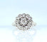 Bague 54 Bague marguerite en or blanc, platine et diamants 58 Facettes AB625