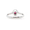 Bague Bague en or blanc avec rubis de 0,26 ct et diamants 58 Facettes 17757