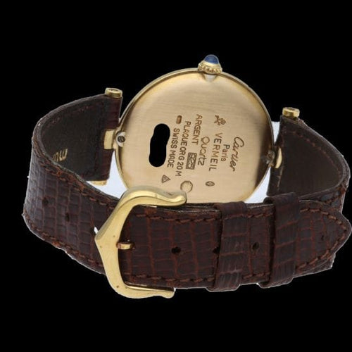 Montre Cartier Montre Must De Cartier Vermeil 58 Facettes MT43897