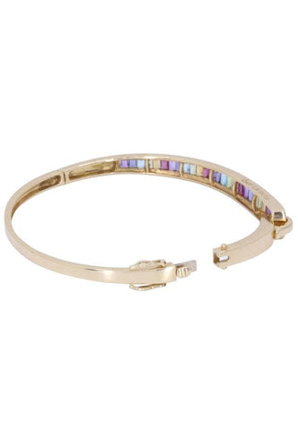 Bracelet GUY LAROCHE - Bracelet or jaune et pierres multicolores 58 Facettes 089171