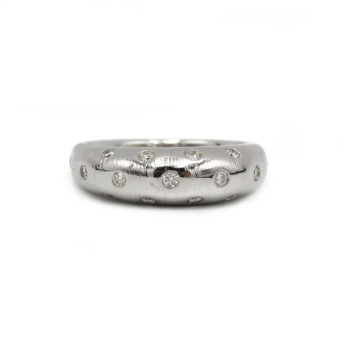 Bague 51 Bague or blanc diamants 58 Facettes 220561R