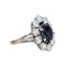Bague 55 Bague marguerite saphir et diamants 58 Facettes 1-1647/1