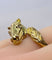 Bague 51 Bague en or jaune, tête de cheval et diamants 58 Facettes AB643