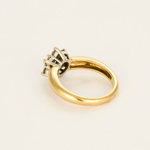 Bague 54,5 Bague Fleur en Or jaune et diamants 58 Facettes GAP1649