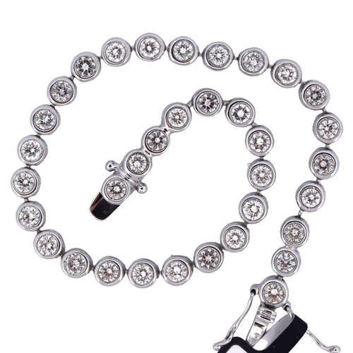 Bracelet Bracelet « TENNIS » - Or blanc 18 carats 58 Facettes