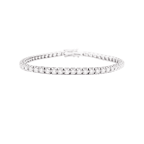 Bracelet Ligne tennis Damiani or blanc, diamants. 58 Facettes 34442