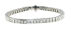Bracelet Bracelet-bracelet tennis en or blanc, diamants naturels 9,18 carats 58 Facettes XG-200384