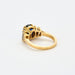 Bague 55 Bague or jaune saphir diamants baguettes 58 Facettes