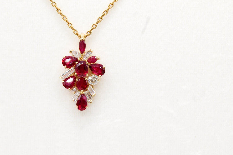 Pendentif Pendentif rubis et diamant 58 Facettes 250293