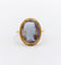 Bague 51 Bague antique or jaune 14k camée sur agate 58 Facettes A06168