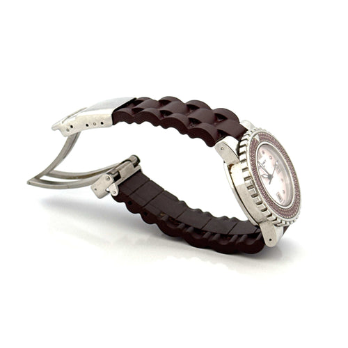 Montre Chaumet  - Montre class one saphirs roses et diamants 58 Facettes