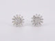 White gold earrings with natural diamonds 58 Facettes 2220