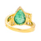 Bague 51 Bague  Or jaune Emeraude, Diamant 58 Facettes 3954556RV