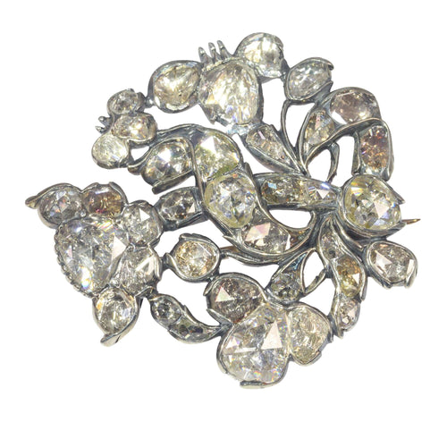 Broche Opulence du Vieux Monde : Broche baroque en diamant taille rose vers 1680 58 Facettes 22027-0087