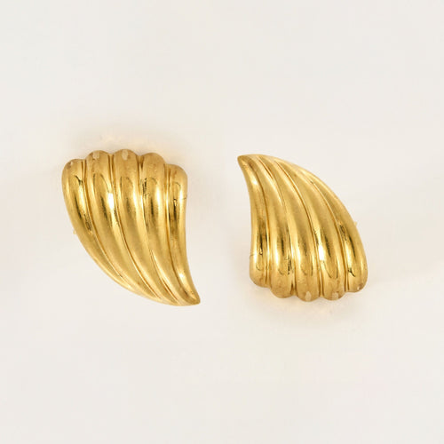 Boucles d'oreilles Boucles d'oreilles " Palmette "en Or jaune 58 Facettes CAR1864
