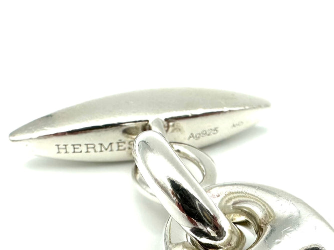 Bracelet HERMES. Collection "Neptune", important bracelet vintage argent 58 Facettes