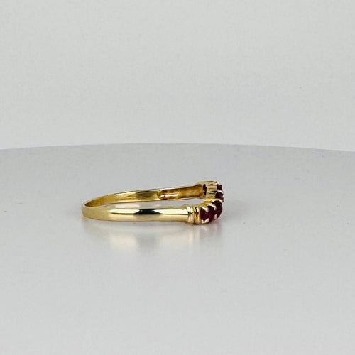 Bague Bague vintage Chevron avec Rubis 58 Facettes 2505007