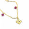 Collier Collier CAMPANILLA en Or et Rubis 58 Facettes D361157SP