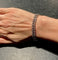 Bracelet Bracelet rivière or blanc double orné de 80 brillants de 0,03 carat chacun 58 Facettes