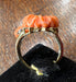 Bague Bague or jaune, fleurs corail et brillants 58 Facettes 7245 A