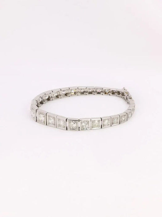 Bracelet Bracelet Art-Déco platine diamants 3,5 ct 58 Facettes J618