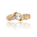 Bague 59 Bague d'occasion aigue-marine 58 Facettes CV120