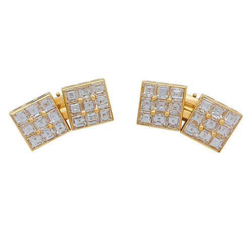 Boutons de manchette Boutons de manchette Boucheron en or jaune, diamants. 58 Facettes 31095
