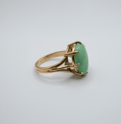 Bague Cabochon Pierre de Jade 58 Facettes