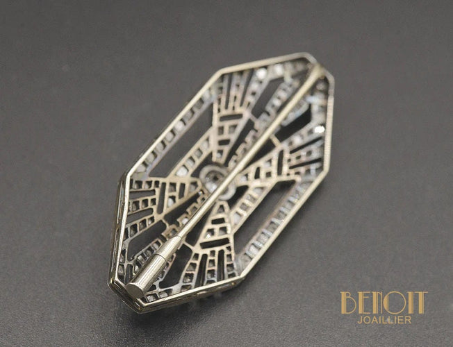 Broche Broche Art Déco Diamants 58 Facettes A10346