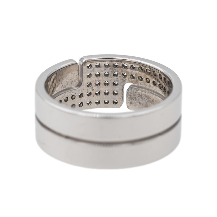 Dinh Van Anillo Seventies Oro blanco Diamante